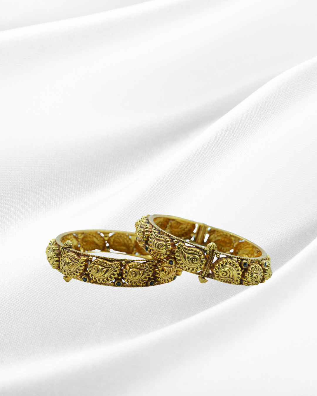 Elegant silver bangles